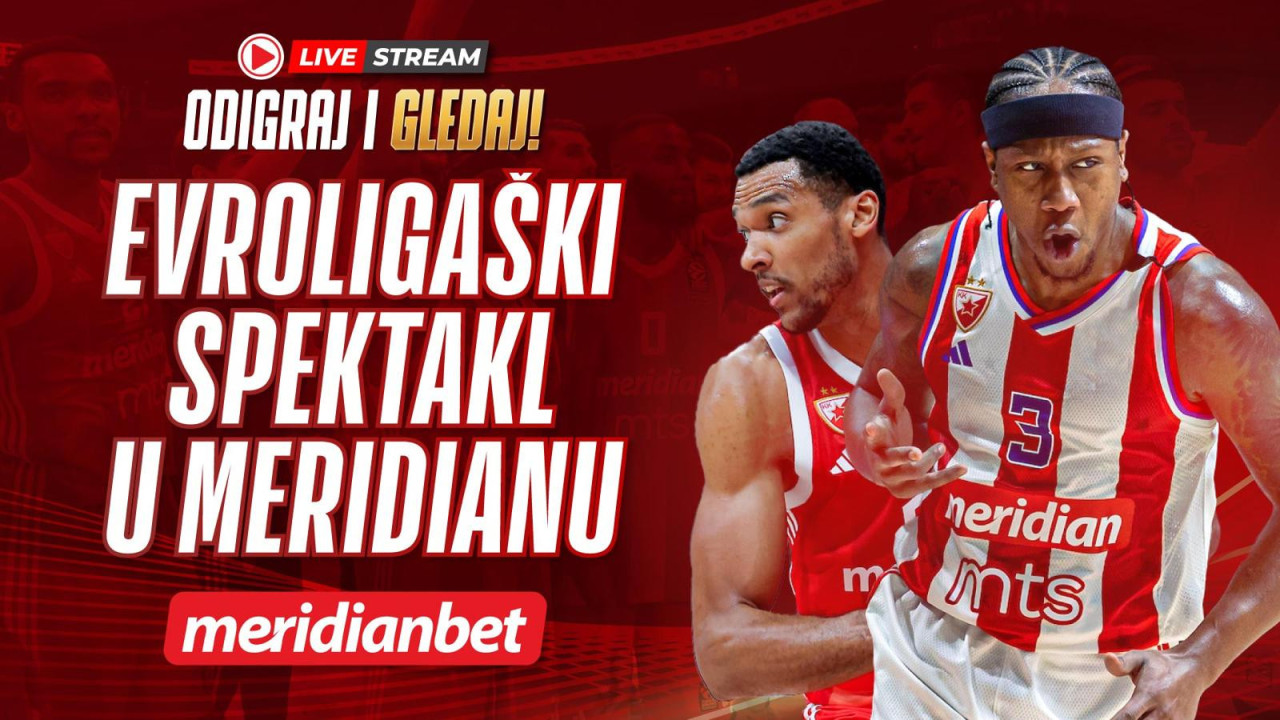 Sve na jednom mestu: Pratite meč Crvene zvezde Meridiabet i uz to možete odigrati tiket sa najvećim kvotama