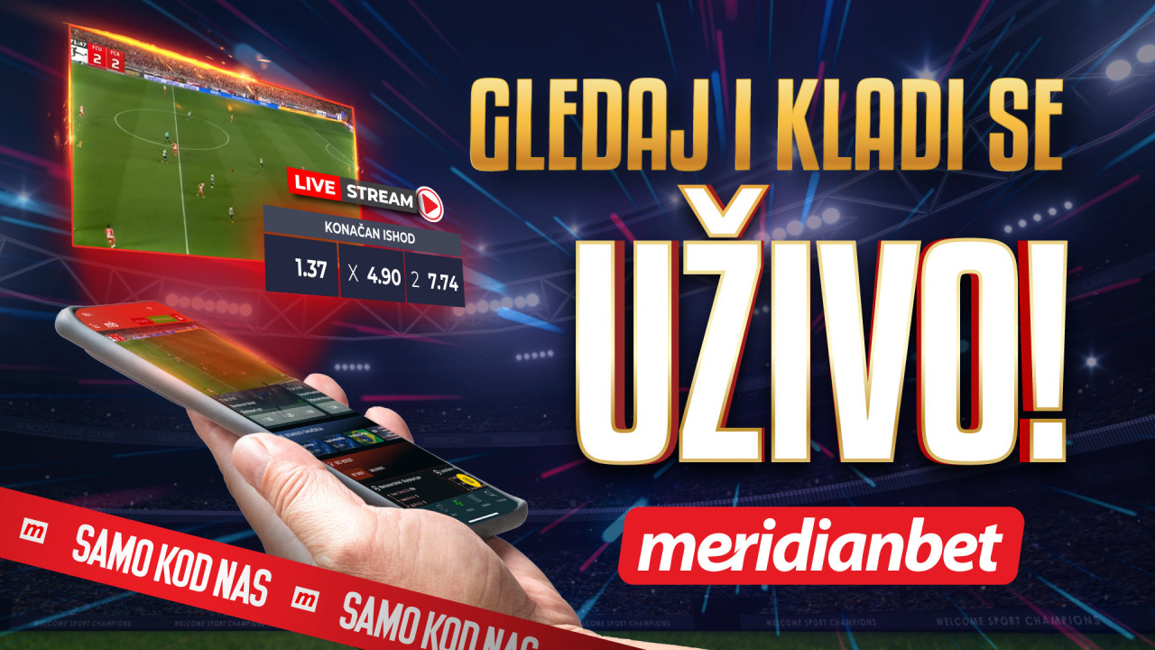 Gledaj i kladi se uživo – samo u Meridianu