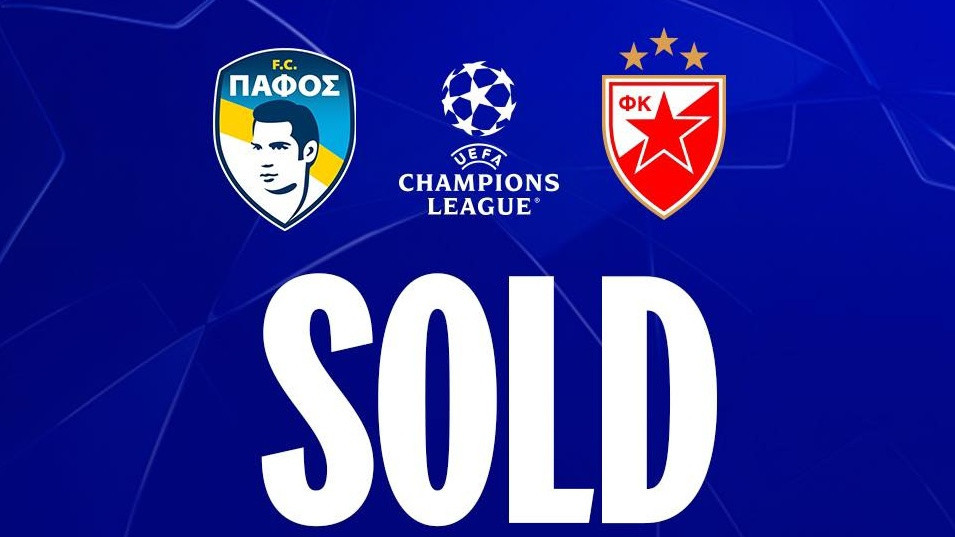 Euforija na Kipru zbog Zvezde: Pafos rasprodao stadion tri dana pre utakmice